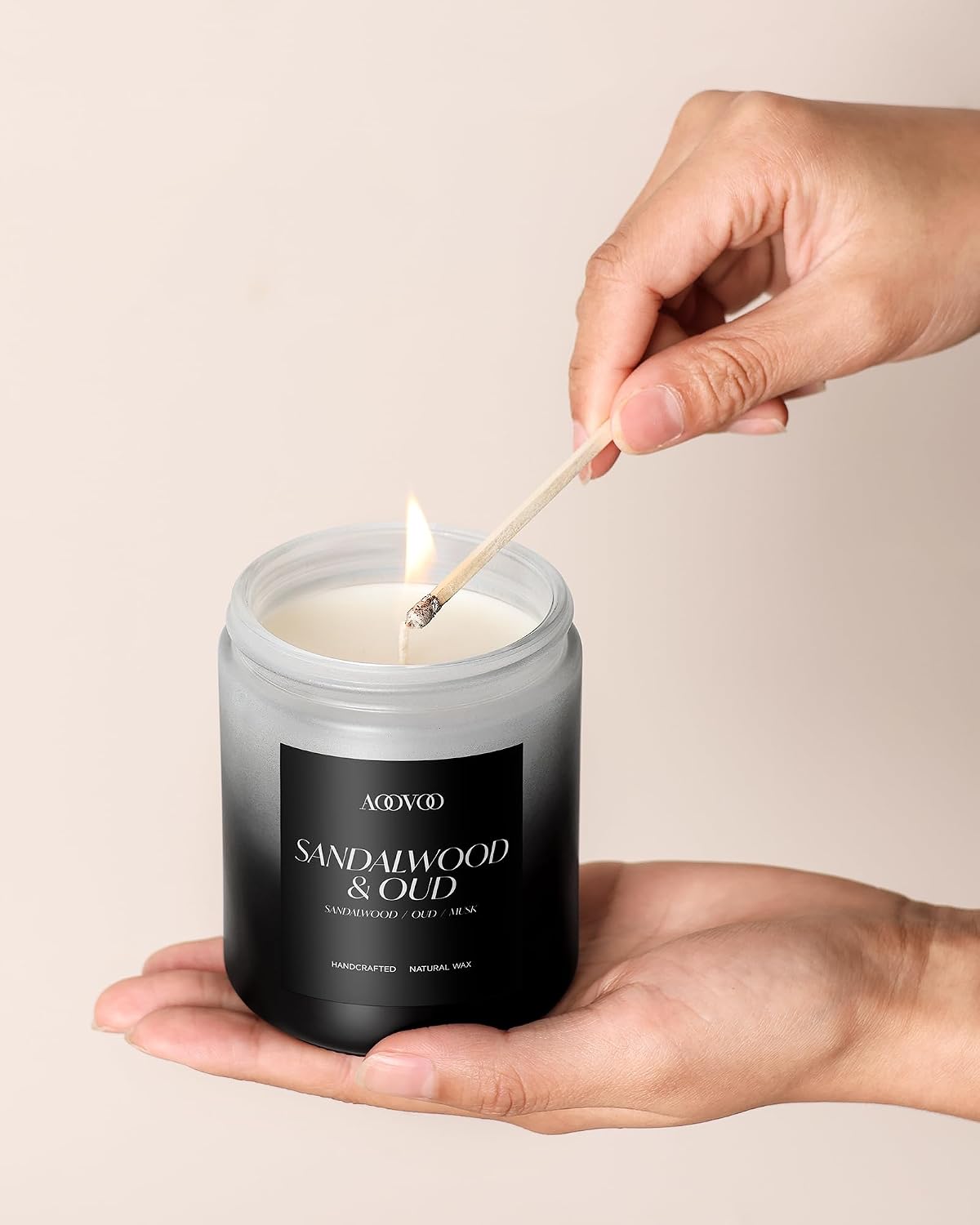 AOOVOO Scented Candles Set - 6 Pack Men Candles for Home Scented