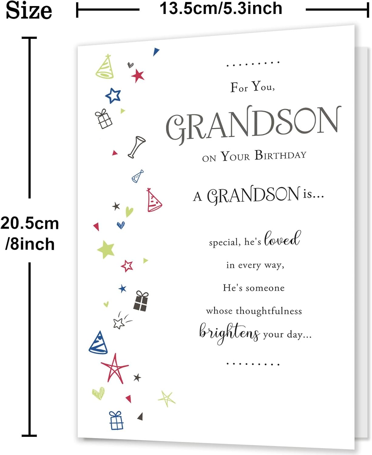 Grandson Birthday Card, Birthday Card Gitfs for Grandson