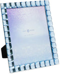 Isaac Jacobs Decorative Sparkling Light Blue Jewel Picture Frame, Photo Display & Home Décor (8x10, Light Blue)