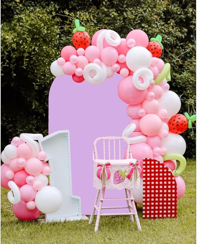 Wedding Arch Cover - Lavender Spandex Arch Backdrop for Stand - Double Sided - Purple - 4ft - Baby Shower Banquet Party Wedding Ceremony
