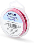 Artistic Wire, 22 Gauge Tarnish Resistant Colored Copper Craft Wire, Magenta, 15 yd