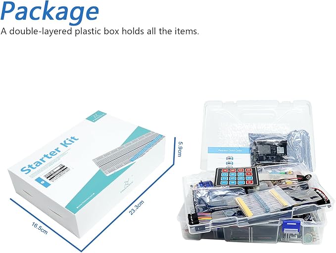 Freenove Complete Starter Kit with Board V5 Rev4 WiFi (Compatible with Arduino IDE), Arm Cortex-M4 Microcontroller, Onboard ESP32-S3, 474-Page Detailed Tutorial, 343 Items, 90 Projects