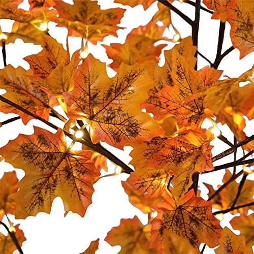 lightshare 7ft led lighted maple tree - dotted on a desk or shelf