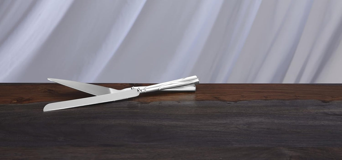Lenox Adorn Silverware Cake Knife & Server Dessert Set, 2-Piece, Flatware