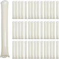48pcs Round Head Boom Sticks Thunder Sticks Cheering Sticks Team Spirit Plastic Cheerleading Spirit Stick Clapper Inflatable Noise Maker Sports Supply (White)