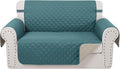 Reversible Loveseat Sofa Covers Couch Cover Furniture Protector(Loveseat Small,Blue/Beige)