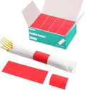 Paper Napkin Bands,Napkin Rings Self Adhesive,Silverware Wraps Bands(Red,2000 pcs)