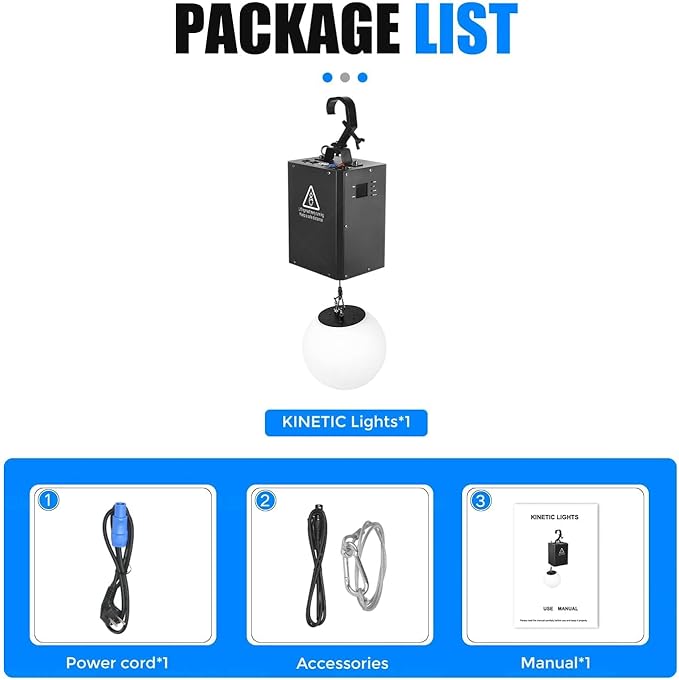 3D LED Light Lifting System DMX RGB LED Light Lift Ball Wave Effect Winch Colorful Kinetic Stage Light Ball for DJ Disco