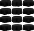 12 Pack 120 Inch Round Tablecloth, Black Polyester Fabric Table Cloth for Round Table, Washable Tablecover for Wedding Party Dining Buffet Banquet Restaurant and Camping
