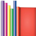 Jillson Roberts 6 Roll-Count All-Occasion Solid Color Gift Wrap Available in 10 Different Assortments, Crayon Box