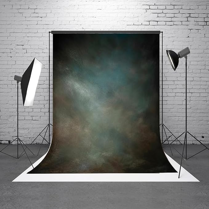6x9ft Aqua Backdrops Portrait Backdrops for Photography Mottled Photo Background