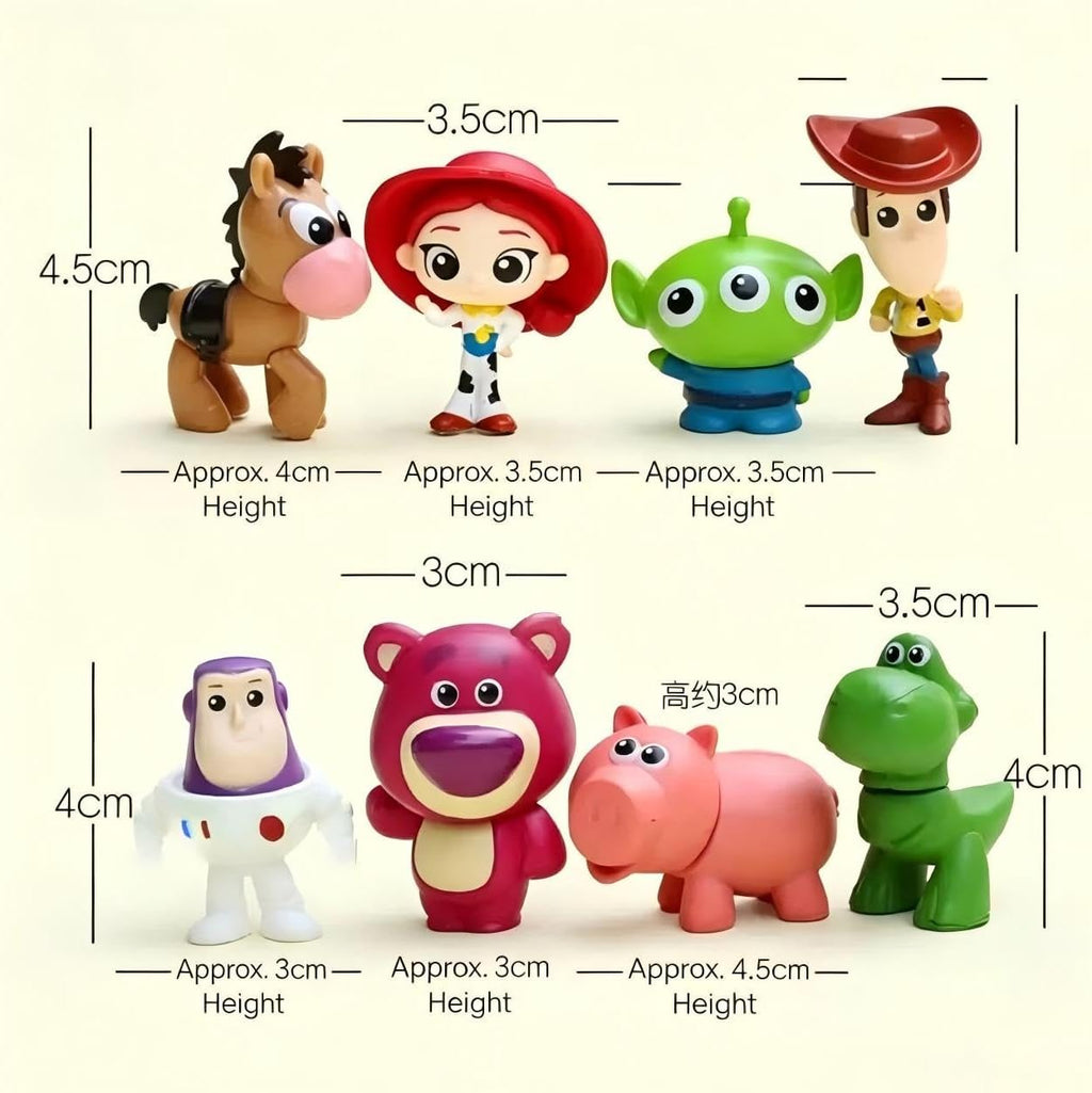 Toy Story cake topper Set 8Pcs Toys cake decorations for party supplier birthday