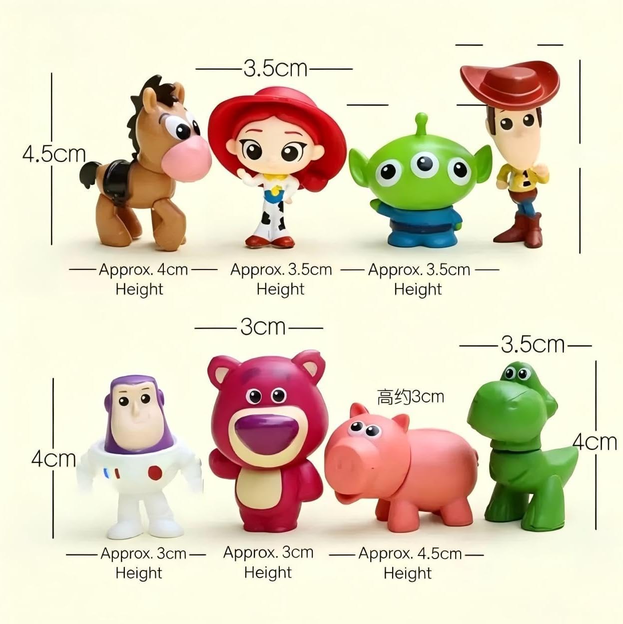 Toy Story cake topper Set 8Pcs Toys cake decorations for party supplier birthday