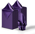 36 Pack Square Satin Dinner Napkins, 16x16 Inches Silky Soft Smooth Table Cloth Napkins for Restaurant Weddings Banquet Party Decoration, Purple