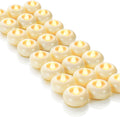 Homemory 24 Pack 2” Flameless Led Floating Candles, 200 Hour Battery Operated Flickering Waterproof Tealights for Cylinder Vases, Centerpieces at Wedding, Party, Pool, Holiday (Ivory Base)