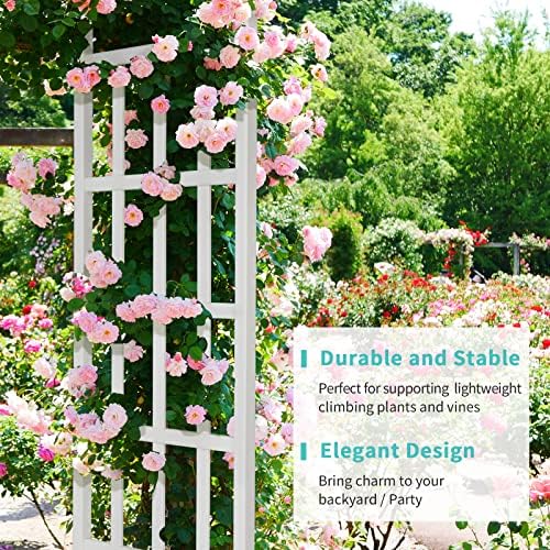 vingli vinyl garden arbor, pvc wedding arch for shown in use