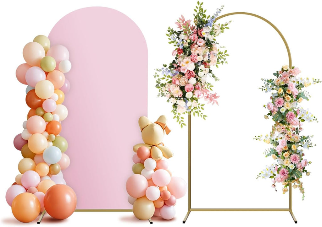 arch backdrop stand and cover set, metal balloon, main product view