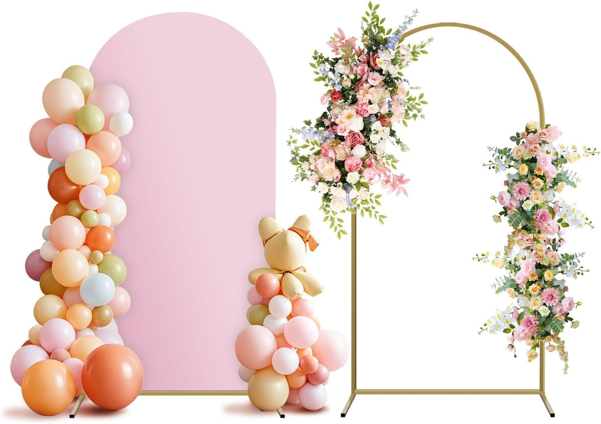 arch backdrop stand and cover set, metal balloon, main product view