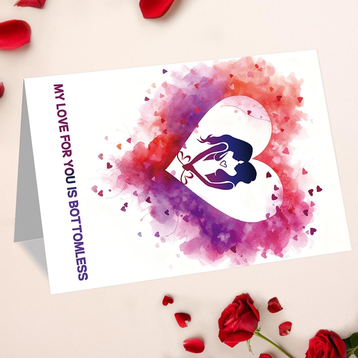 Romantic Valentines Day Card for Lesbian Wife, Same-Sex Couple Gift for Her from Wife