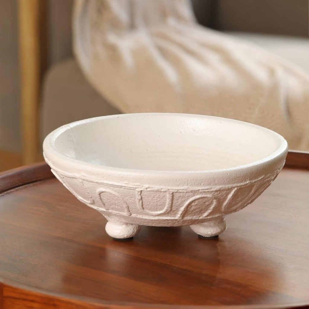 Home Decor Organic Pattern Terracotta Bowl - Stylish and Rustic Accent for Any Space