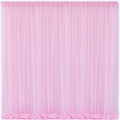 10x10 Pink Tulle Backdrop Curtains for Parties, Sheer Backdrop Curtain Wedding Photo Background Drapes for Baby Shower Photography Birthday Party