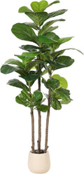 realead 5ft artificial fiddle leaf fig tree with, main product view