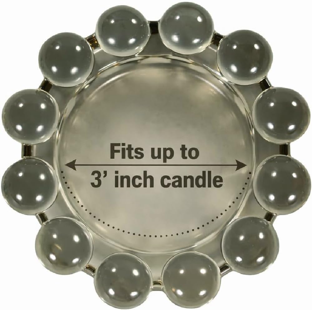 Alice Lane Home Collection Original Smoky Glass Small Bubble Candle Dish | Votive and Candle Plate, Diffuser Base, Wax Catcher, Decorative Tray, Jewelry Catchall, Decorative Tabletop Accent