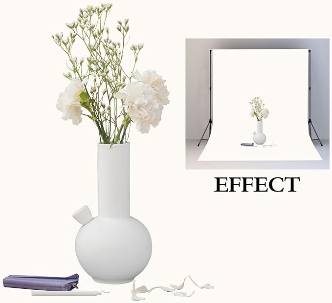 Ivory Portrait Backdrop 8x10ft Zoom Meeting Photo Studio Shooting Props
