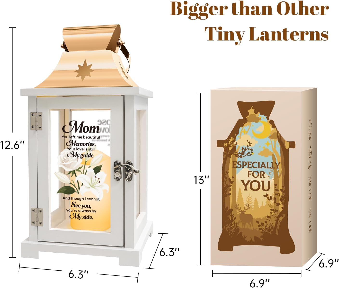 Memorial Lantern, Sympathy Gifts for Loss of Mom, Memorial Gifts, Bereavement Gifts, Celebration of Life, Funeral Lantern for Loss of Mom