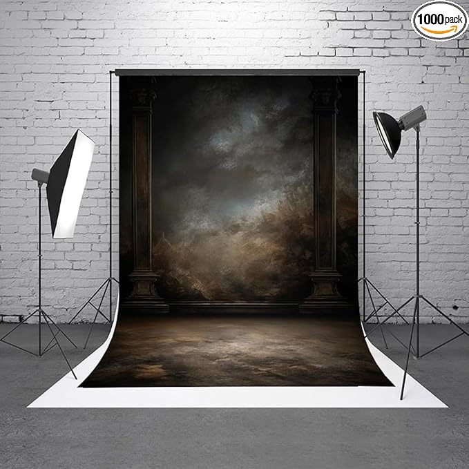 6.5x10ftDark Vintage Photography Backdrops Portrait Photo Backdrop Wedding Bridal Show Birthday Background for Studio Props