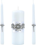Unity Wedding Candle Set - 1 Pillar & 2 Taper Candles for Ceremony