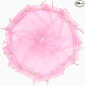 Wudygirl 100pcs Sheer Pink 5''X7 Organza Bags with Drawstring Jewelry Lipstick Pouches Baby Shower Party Wedding Favors Chocolate Candy Bags (Pink 5x7)