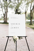Modern Wedding Welcome Sign, Welcome Wedding Sign, Personalized Wedding Welcome Sign, Minimalist Wedding Signs, Large Wedding Sign
