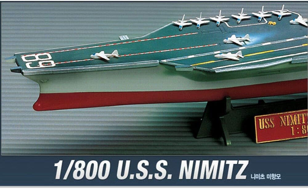 academy 1/800 ac14213 cvn – 68 uss nimitz, close-up detail