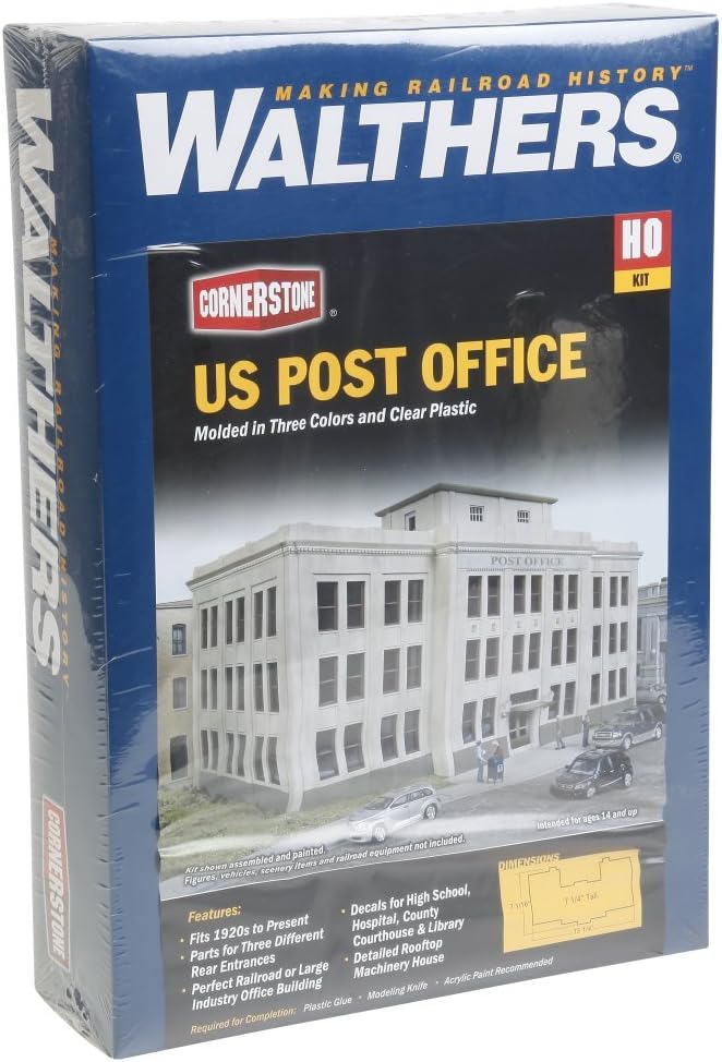 walthers cornerstone united states post office train large shown in use