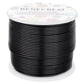BENECREAT 15 Gauge 220FT Black Aluminum Wire Anodized Jewelry Craft Wire for Floral Beading, Plant Gardening, Decor