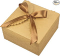 WEWILUCK Brown Gift Boxes 10 Pack 8x8x4 Inches, Large Premium Kraft Gift Box with Lid Bulk for Present, Graduation, Anniversaries, Birthday Party, Father's Day, Christmas, Groomsmen Gifts