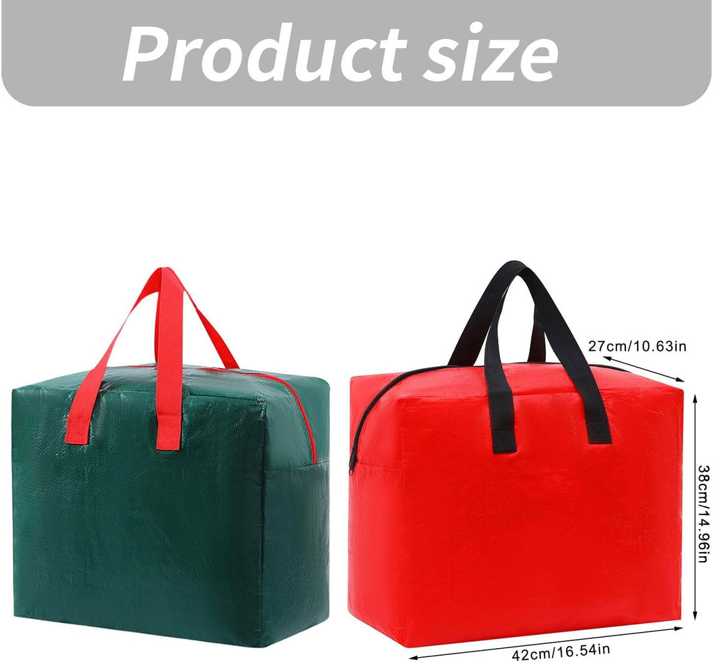 Christmas Storage Bag for Holiday Decorations Spacious Materials with Reinforced Handles Christmas Decoration Bag