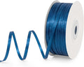 1/8" Wide x 100 Yards Single Face Polyester Satin Ribbon, Satin Ribbon for Crafts, Gift, Hair Bows, Wedding Party Decoration, Bow Making & Other Projects (Navy Blue)