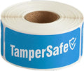 Angel's Peel Lounge Tamper Proof Stickers Roll — Tamper Evident Stickers for Food Delivery, Drink Lids, Containers, Writable Self Adhesive Seal Tape, Easy Application Labels - 1x3in 250-COUNTS, Blue
