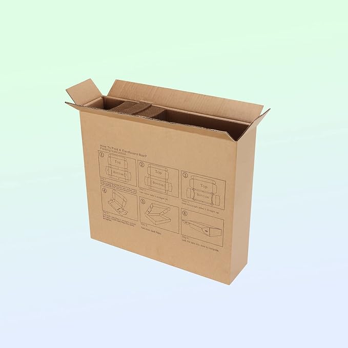 MEBRUDY 4x4x2 Inches Shipping Boxes Pack of 100, Small Corrugated Cardboard Box for Mailing Packing Literature Mailer