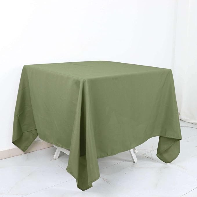 Efavormart 70" Square Linens Eucalyptus Sage Green Wholesale Linens Polyester Square Linen Tablecloth for Wedding Banquet Party Restaurant