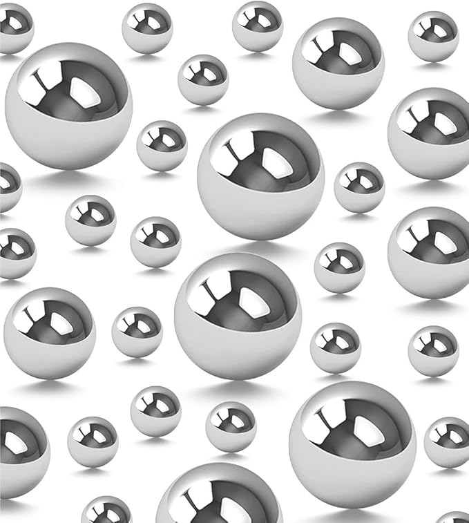 200 Pcs Vase Filler Beads Silver Pearl Beads for Vase No Hole Pearls for Centerpieces Vases DIY Home Table Party Decor DIY Wedding 8/14/20mm