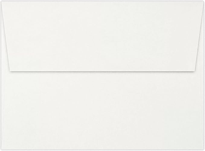 LUXPaper A7 Invitation Envelopes | Peel & Press | 5 1/4" x 7 1/4" | Natural White | 80lb. Text | 100% Cotton | 500 Qty