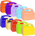 Rcybeo 30 PCS Gable Treat Boxes for Party, 10 Colors Candy Boxes Party Favor for Kids Birthday, Snack Goodie Candy Treat Boxes for Wedding Party Favors, Baby Shower, 6.3 x 3.5 x 3.5 In