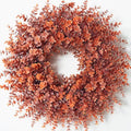 26" artificial fall eucalyptus wreath for front door, main product view