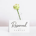 20 PCS Reserved Signs, Tented Table Place Cards for Wedding Reception, Engagement Party, Rehearsal Dinner, Anniversary Party or Any Events (6” x 4”)