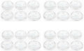 Hosley's Set of 24 Clear Glass Pillar Plates - 4 Inch Diameter. Ideal Gift for Weddings, Parties, Spa, Pillar Candle, Votive Candle Garden. Or as a Pedestal W1