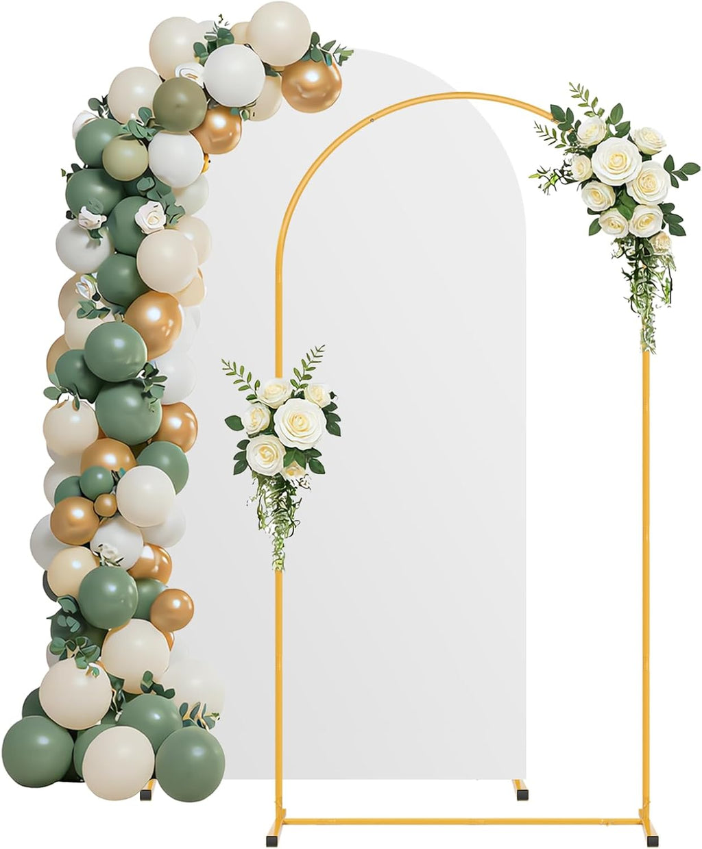 7.2ft arch backdrop stand and white cover set,balloon, main product view