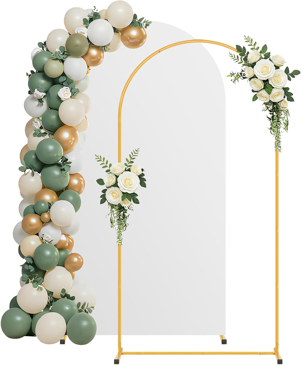 7.2ft arch backdrop stand and white cover set,balloon, main product view